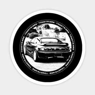 TOYOTA MR2 MK2 Black 'N White 4 (Black Version) Magnet